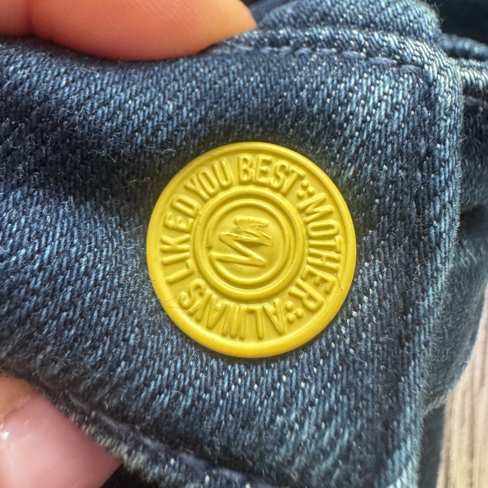 (NWT) *SOLD OUT EVERYWHERE* MOTHER DENIM TIE BACK HUSTLER OVERALLS 🌈 - Picture 13 of 13